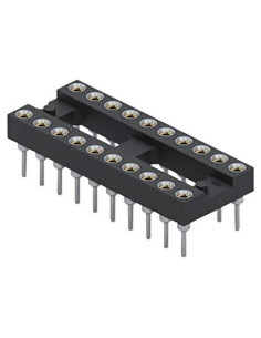 Zócalo DIP 20 Contactos MILL MAX 110-47-320, 2.54 mm