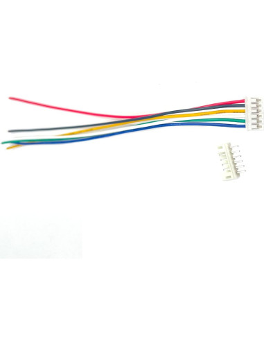 20 Pares Conector Enchufe JST PH 2.0mm 6Pin con Cables 150mm