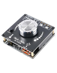 Amplificador Estéreo ZK-1002M 2.0 200W Bluetooth 5.0 AUX USB