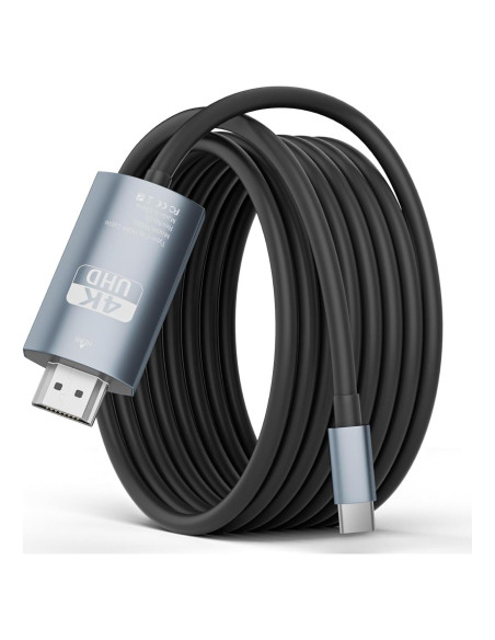 Cable USB C a HDMI 2m 4K@60Hz Belcompany - Compatible con iPhone y Mac