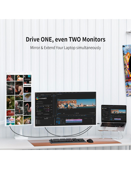 Cable USB C a HDMI 2m 4K@60Hz Belcompany - Compatible con iPhone y Mac