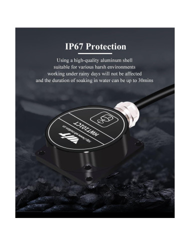 Inclinómetro Industrial HWT101CT IP68 0.1 Z-Eje WitMotion