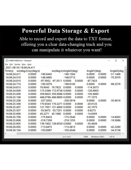 Inclinómetro Industrial HWT101CT IP68 0.1 Z-Eje WitMotion