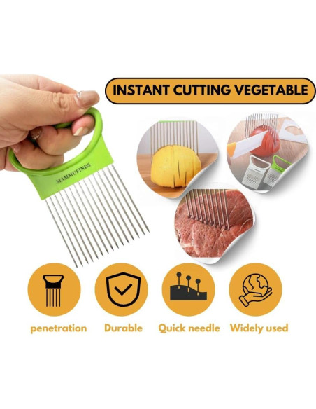 Cortador de Verduras Multifuncional MAMMUFINDS - Acero Inoxidable