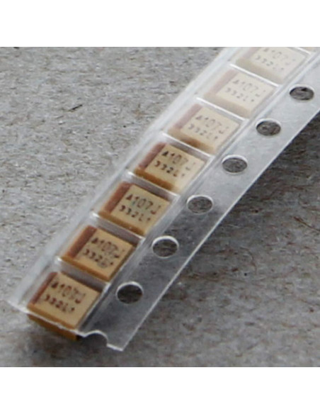 Capacitor de Tantalio SMD Fielect 100uF 6.3V 50Pcs 4x3x2mm