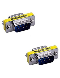 Paquete de 2 adaptadores DB9 macho a macho RS232 LuoQiuFa