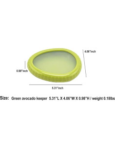Contenedor de almacenamiento para aguacate Anpow WRC1001-2 16.5x11.4 cm 2