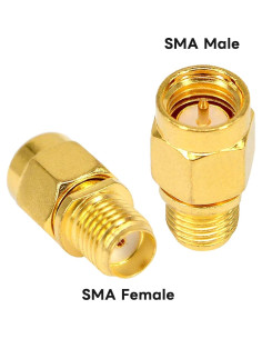 Adaptador Coaxial SMA Macho a Hembra Boobrie - Paquete de 2 2