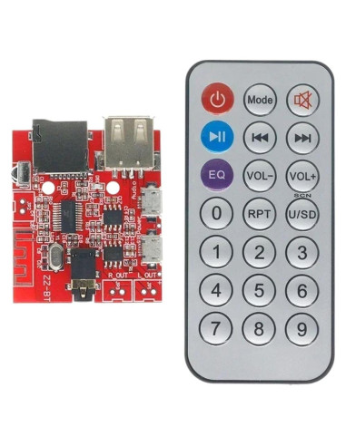 Módulo Receptor de Audio Bluetooth 4.1 SIALMSIANI 3W USB TF