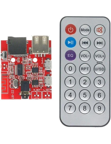Módulo Receptor de Audio Bluetooth 4.1 SIALMSIANI 3W USB TF