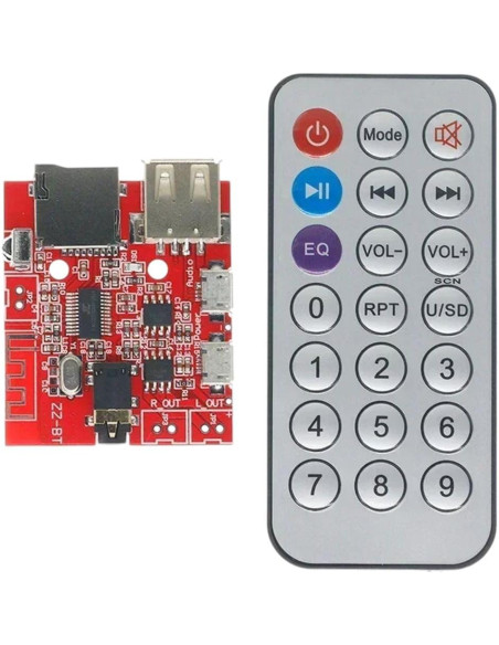 Módulo Receptor de Audio Bluetooth 4.1 SIALMSIANI 3W USB TF