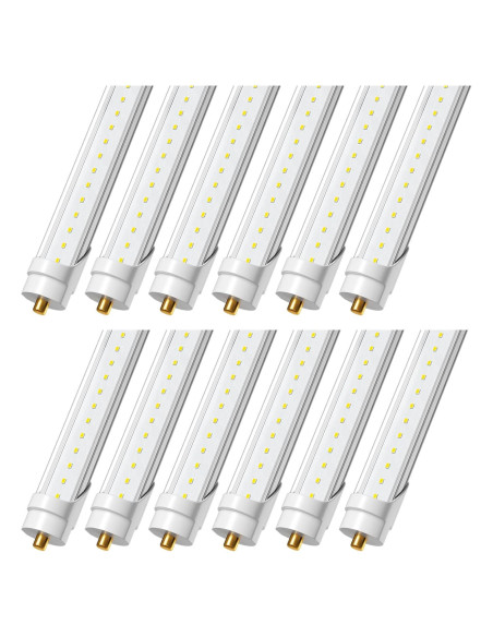 Luces LED T8 8 pies 45W Onlylux 5850LM Bypass Balasto 6000K