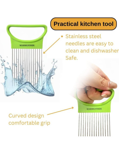 Cortador de Verduras Multifuncional MAMMUFINDS - Acero Inoxidable