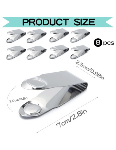 DOERDO 8 Piezas Removedor de Tallo de Fresa Acero Inoxidable