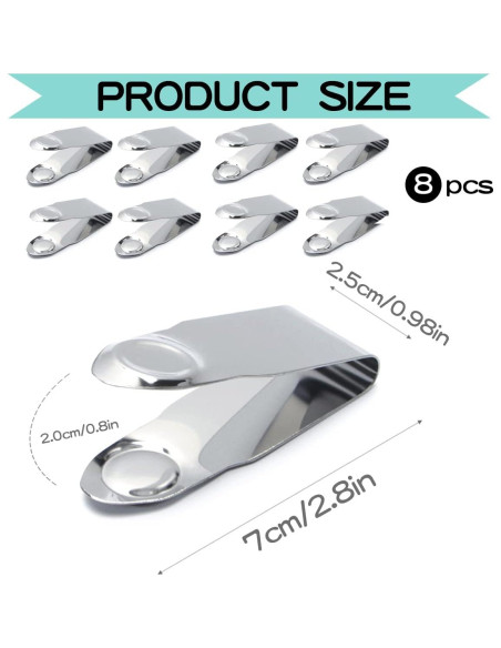 DOERDO 8 Piezas Removedor de Tallo de Fresa Acero Inoxidable