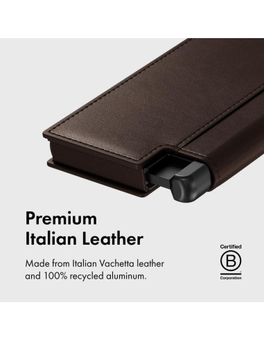 Billetera Ekster Pro de cuero minimalista con bloqueo RFID