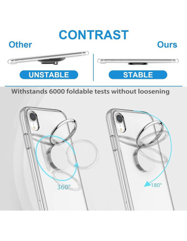 Funda Silicona TPU ZTE Nubia Z70 Ultra Transparente con Soporte