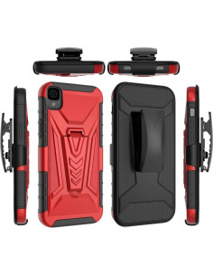 Funda Híbrida TJS para Alcatel TCL 30 Z T602DL con Protector 2