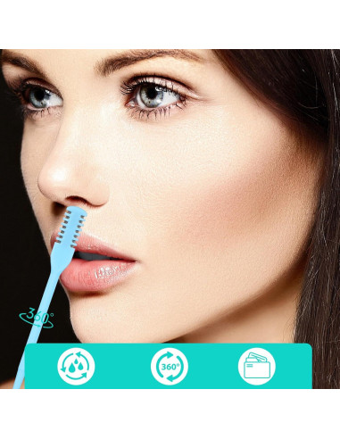 Cortador de Vello Nasal Manual Classicseali 5PCS Doble Lado
