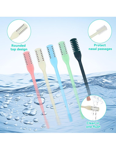Cortador de Vello Nasal Manual Classicseali 5PCS Doble Lado