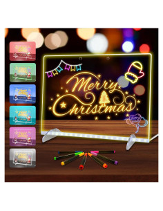 Tablero de Notas LED Corpower 35.1x25.4cm 7 Colores 4 Modos