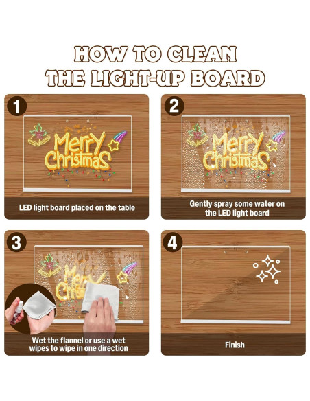 Tablero de Notas LED Corpower 35.1x25.4cm 7 Colores 4 Modos