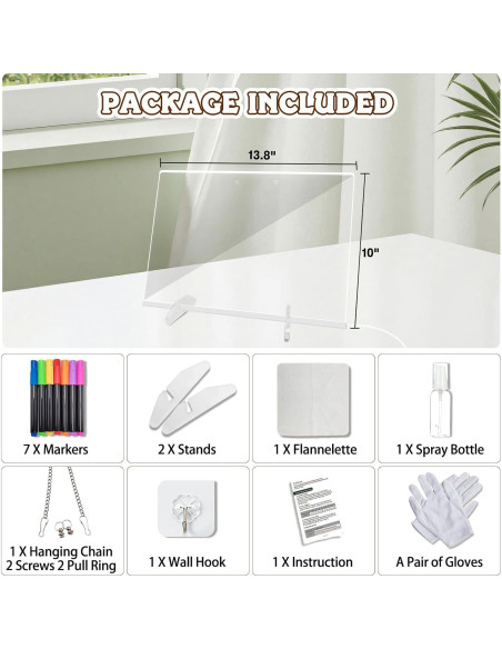 Tablero de Notas LED Corpower 35.1x25.4cm 7 Colores 4 Modos