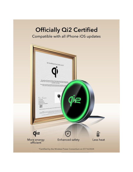 Cargador Inalámbrico ESR MagSafe 15W con Soporte - Azul