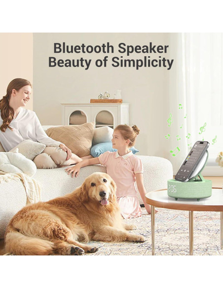 Altavoz Bluetooth COLSUR con Espejo y Reloj Despertador