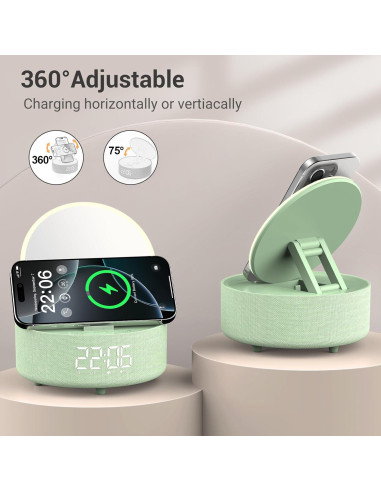 Altavoz Bluetooth COLSUR con Espejo y Reloj Despertador