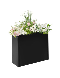 Maceta Rectangular Alta CCXYYFDJ de Acero 60.96x25.4x60.96cm