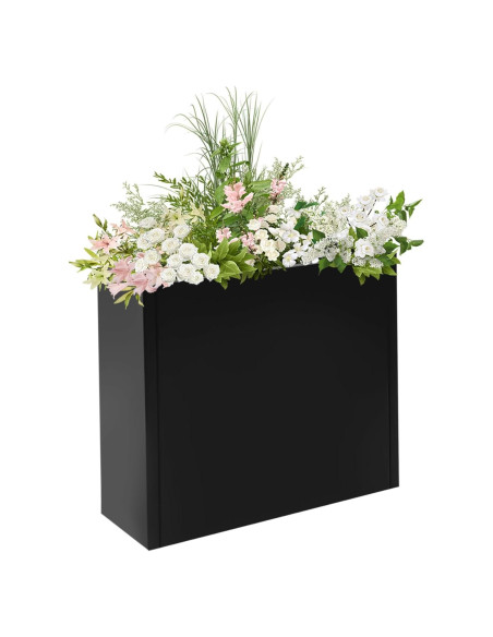 Maceta Rectangular Alta CCXYYFDJ de Acero 60.96x25.4x60.96cm