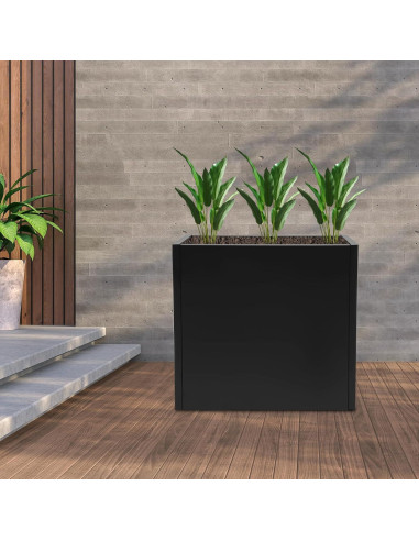 Maceta Rectangular Alta CCXYYFDJ de Acero 60.96x25.4x60.96cm