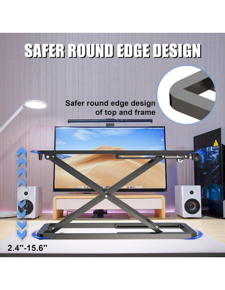 Elevador de Teclado Ergonómico ESpefy Ajustable 60 cm 6 Niveles