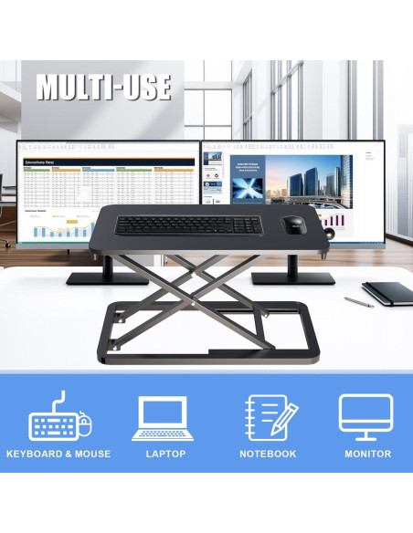 Elevador de Teclado Ergonómico ESpefy Ajustable 60 cm 6 Niveles