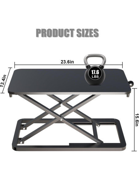 Elevador de Teclado Ergonómico ESpefy Ajustable 60 cm 6 Niveles
