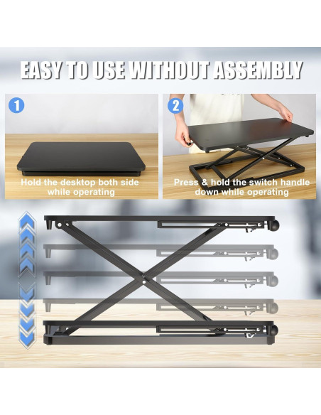 Elevador de Teclado Ergonómico ESpefy Ajustable 60 cm 6 Niveles