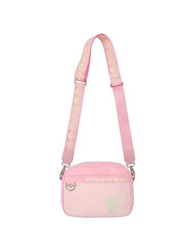 Bolsa Cruzada Rosa Pokémon Pikachu 17.78x12.7 cm