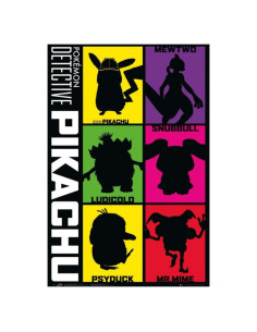 Póster de película Pokémon Detective Pikachu 61x91 cm