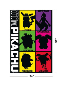 Póster de película Pokémon Detective Pikachu 61x91 cm 2