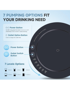 Dispensador de Agua Eléctrico Mottinhill 5 Galones Azul 2
