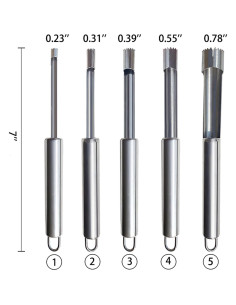 Juego de 6 Sacacorazones de Acero Inoxidable REYINL 2