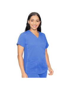 Top de Scrubs Med Couture Mujer Cuello en V 4 Bolsillos