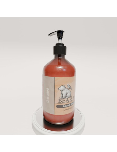 Loción Natural Sin Fragancia Bear Bird 100% Sebo Pasto 250ml