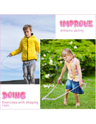 Paquete de 30 cuerdas de saltar Aoriher 2.5m ajustables