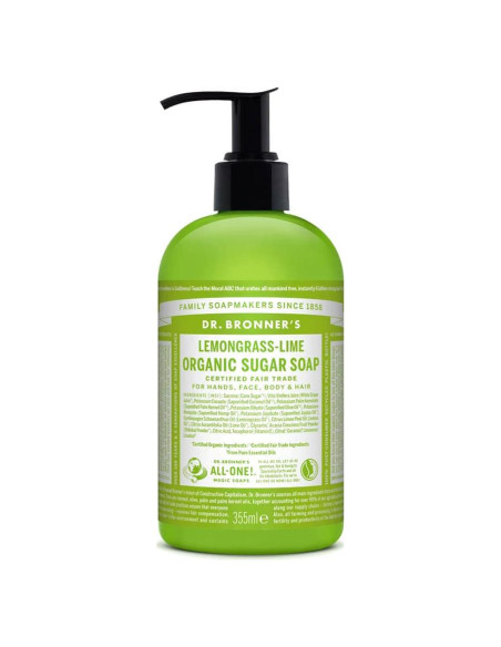 Jabón Orgánico Dr. Bronner's Limón 355 ml - Hidratante