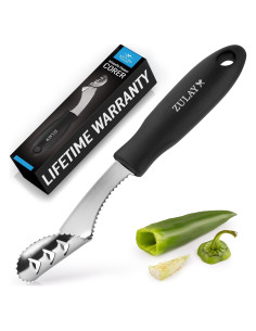 Quita Corazones de Pimientos Zulay Kitchen - Acero Inoxidable 20 cm