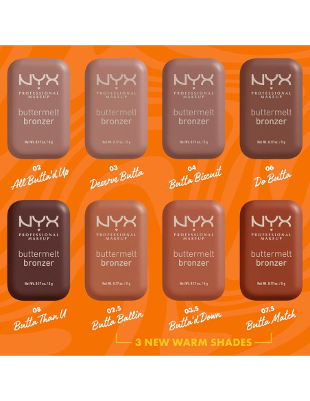Bronceador Buttermelt NYX 4.8g Mate Larga Duración 12h