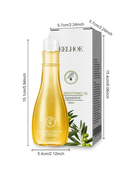 Aceite Corporal Hidratante Eelhoe 150ml - Oliva Orgánico con Vitamina E