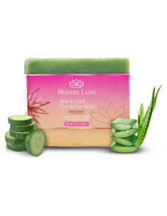 Jabón de Barra Hidratante Aloe y Pepino Skinora Luxe 113g